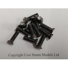 2 BA x 5/8” Steel Countersunk Head, forged  - Pk 10