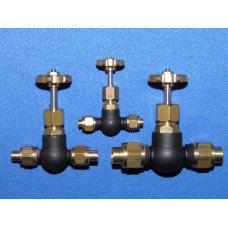 Globe valve - 180 deg. Pipe to pipe - 1/4” pipe