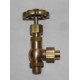Globe valve - 90 deg.  1/4 BSP to 5/16 pipe manifold valve