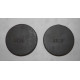 4" Burrell DCC Front Hub Outer Cover Plates - pair
